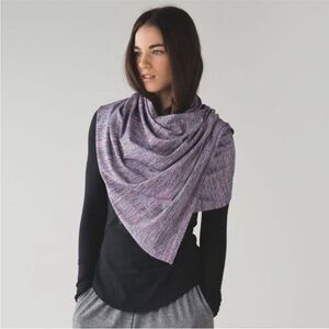 lululemon Vinyasa Purple Scarf with adjustable yoga wrap